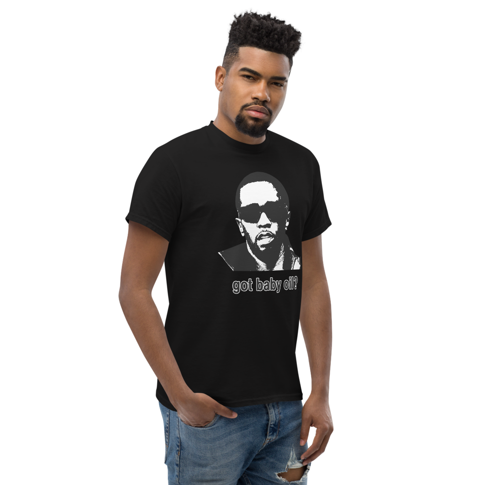 p diddy unisex tee black front