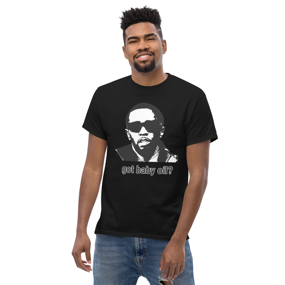 p diddy unisex tee black front