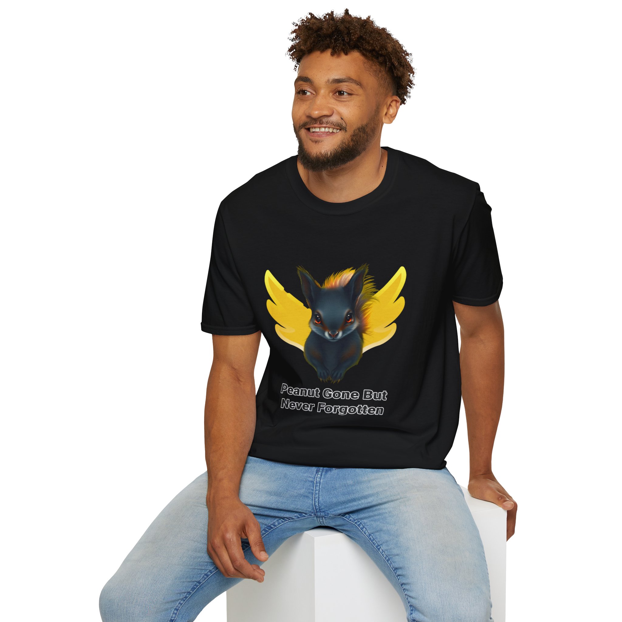 Peanut The Squirrel tshirt black